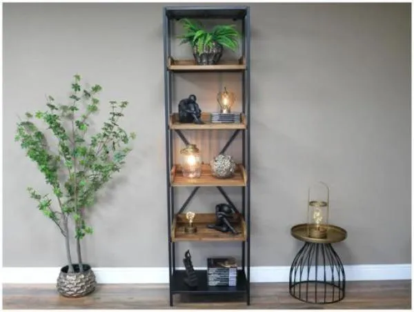 Tall Shelves - Reclaimed Wood, Metal