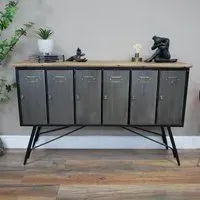 Wide Sideboard - Black, Wood