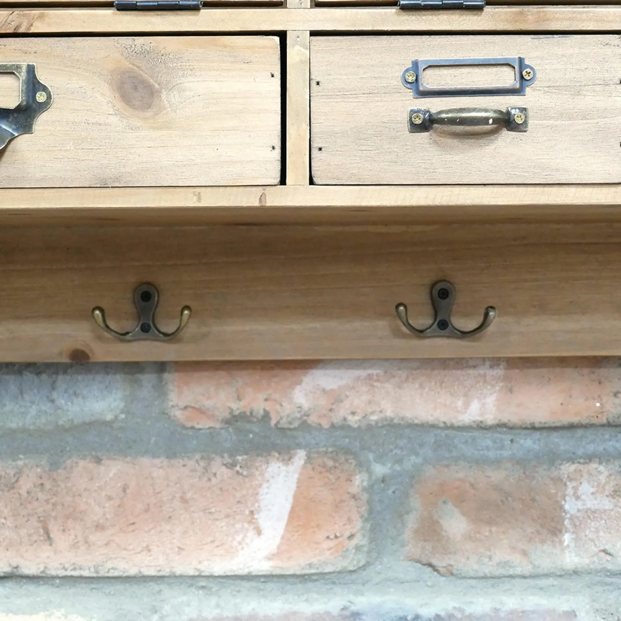 Wooden 3 Drawer Wall Unit