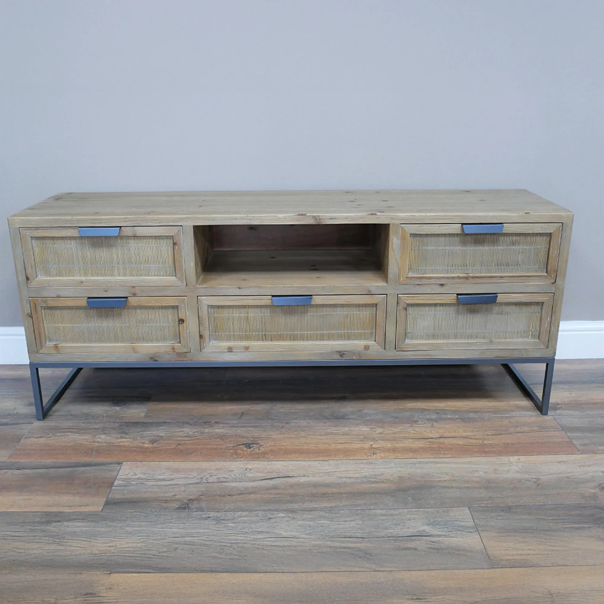 Wooden 5 Drawer TV Unit