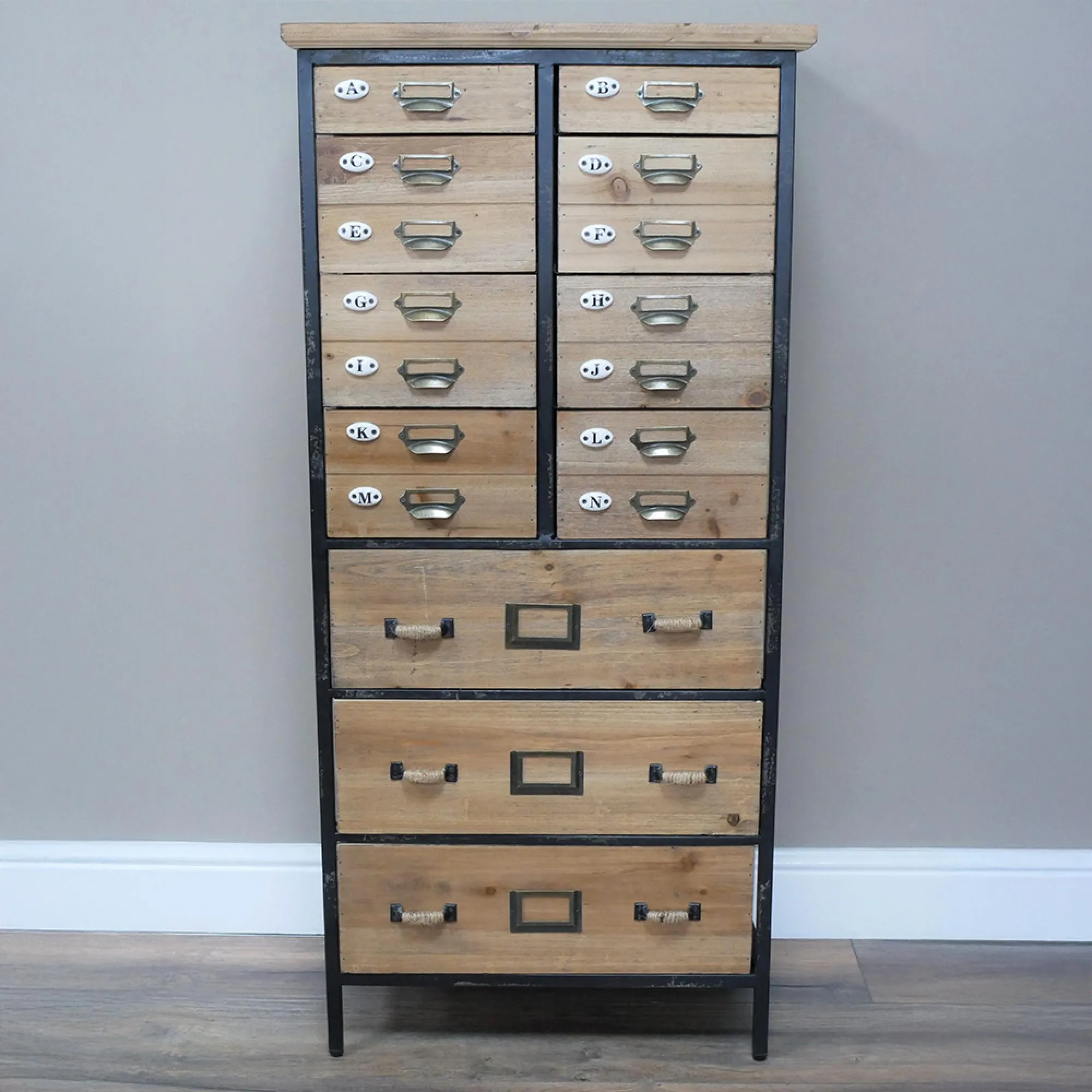 Wooden Multi Drawer Tall Cabinet