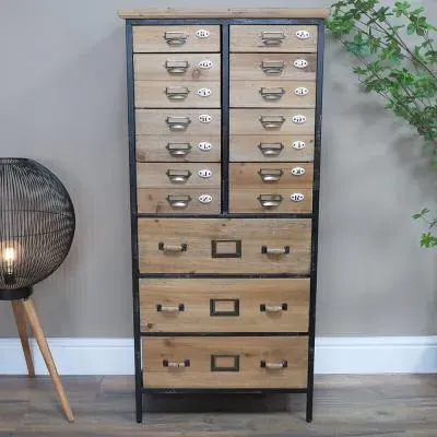 Wooden Multi Drawer Tall Cabinet image