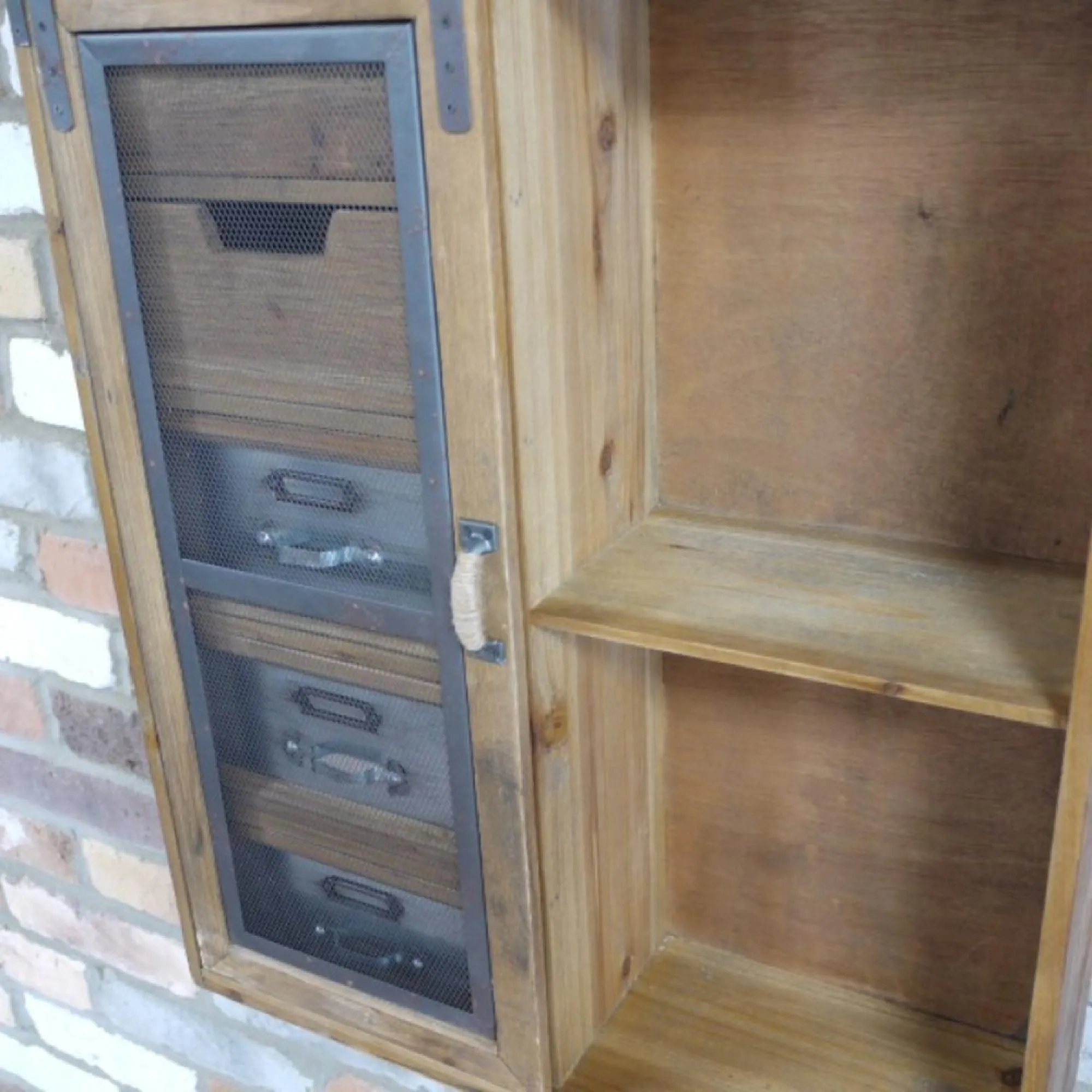 Wooden Sliding Door Wall Unit