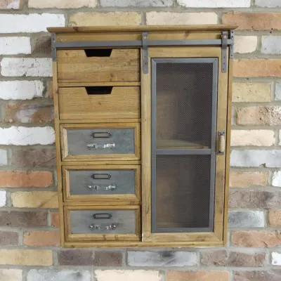 Wooden Sliding Door Wall Unit