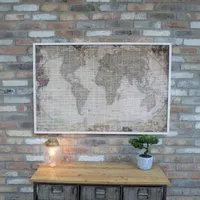 World Map Frame - Set of 2