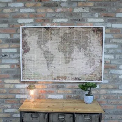 World Map Frame - Set of 2 image