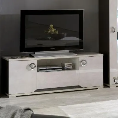 Angelo 152cm TV Unit - Grey, Marble image