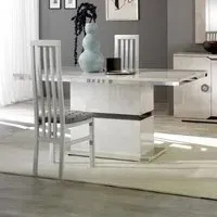 Angelo 4-Seater Dining Set - Grey, Marble