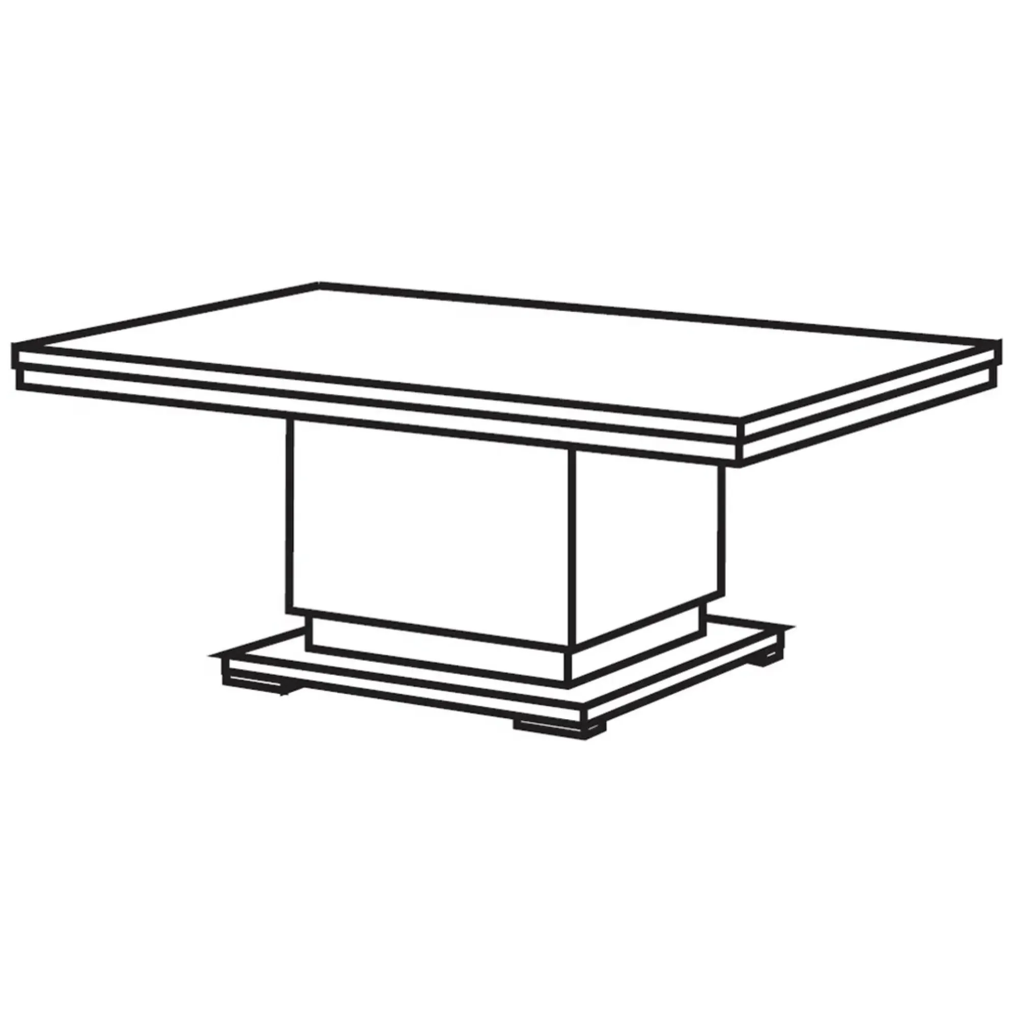 Angelo Coffee Table - Grey, Marble