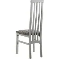 Angelo Slatted Back Dining Chair - Grey