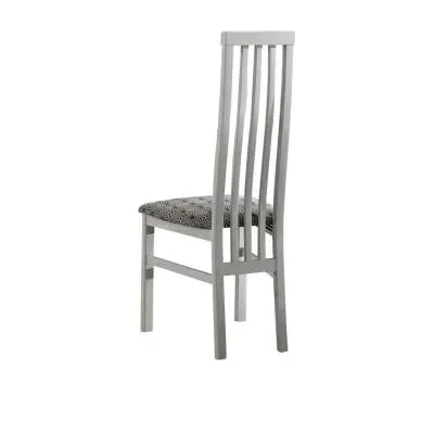 Angelo Slatted Back Dining Chair - Grey