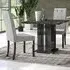 Augusta 2-Seater Square Pedestal Dining Table - Grey Oak