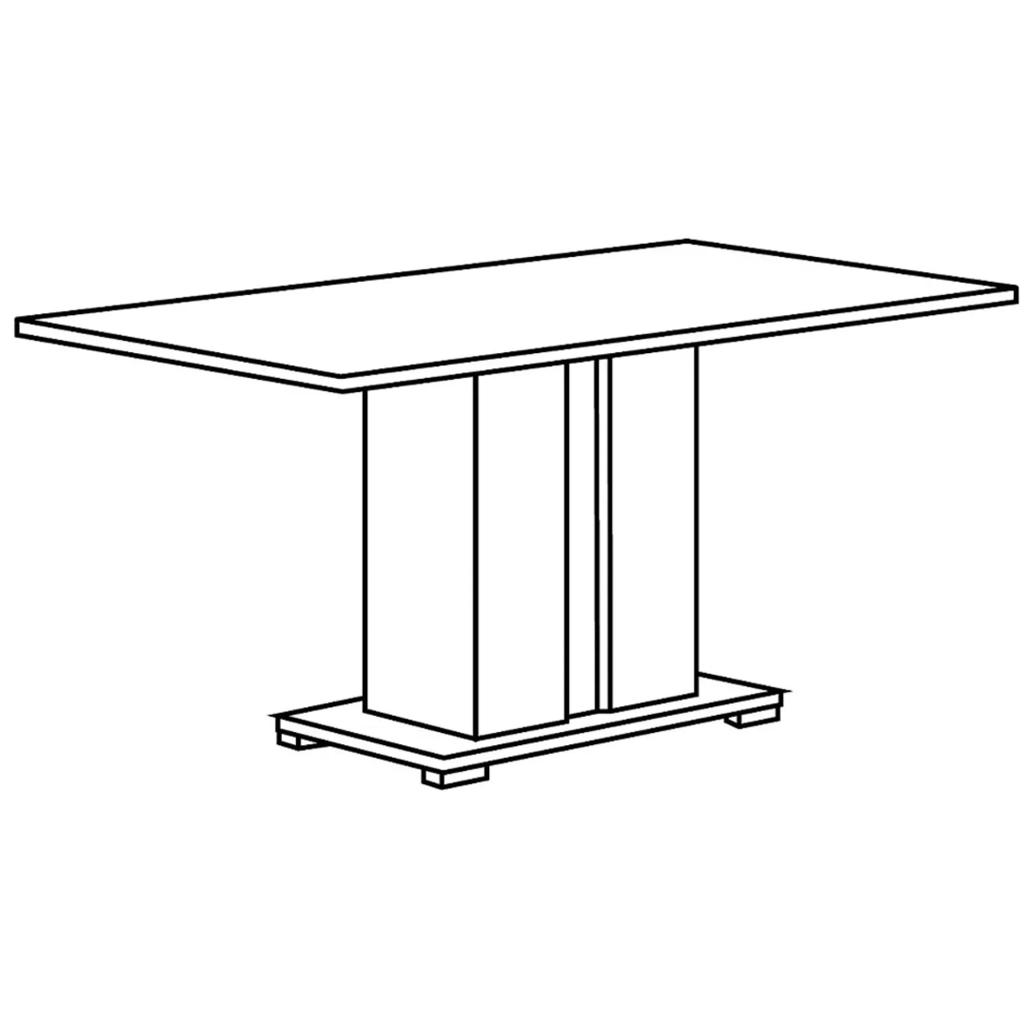 Augusta 6-8 Seater Extendable Pedestal Dining Table - Oak