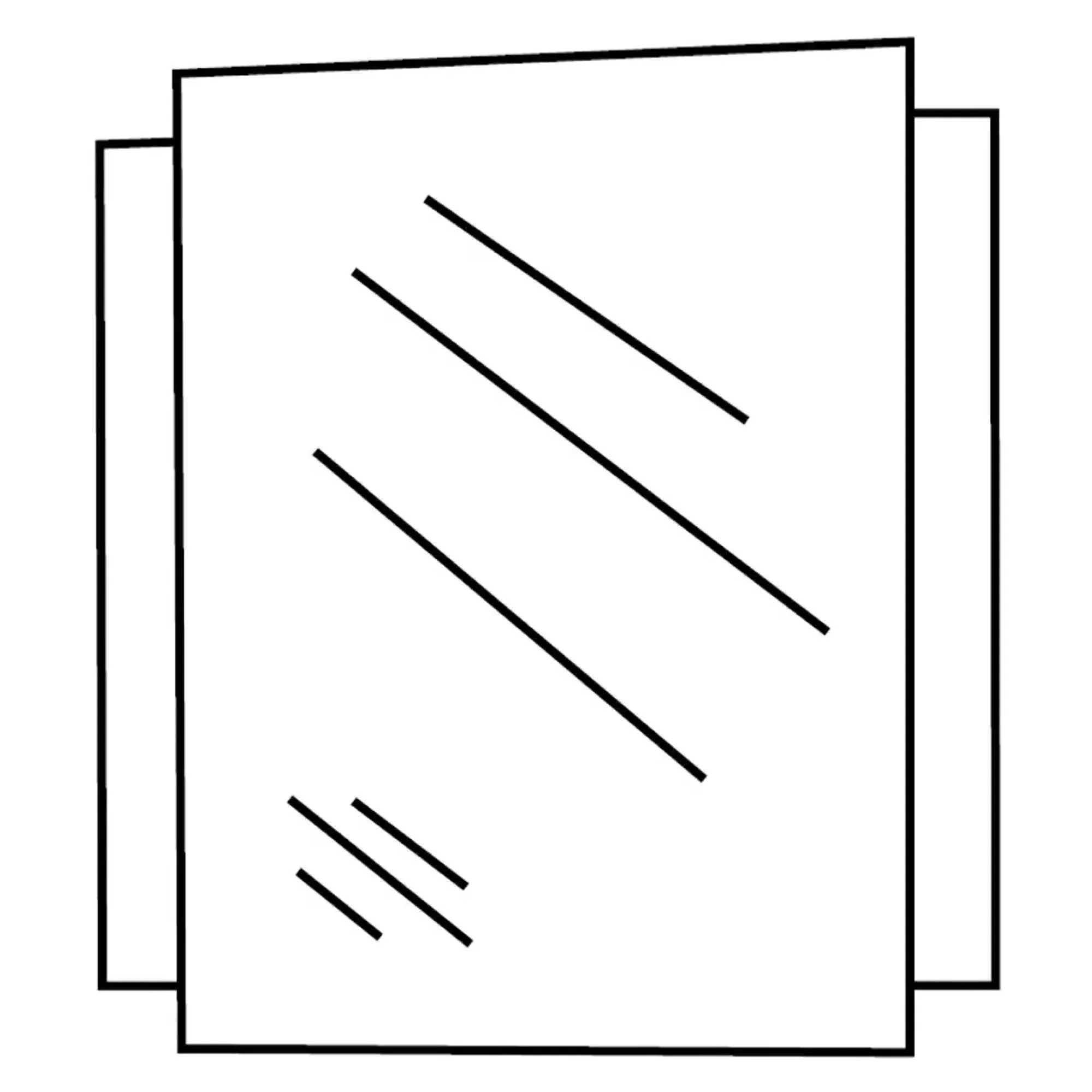 Augusta Wall Mirror - Grey, Oak Effect