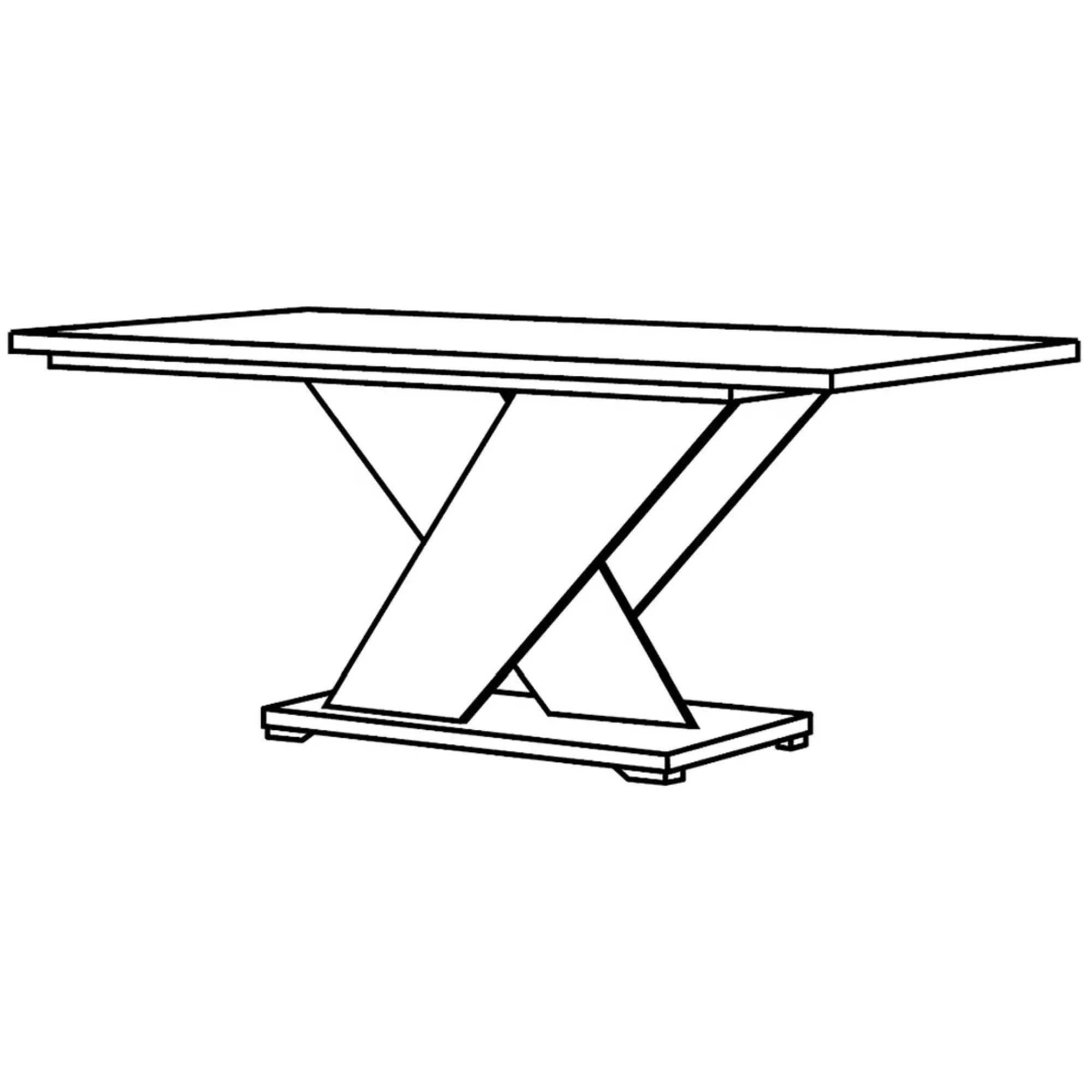 Bagni 6-8 Seater Extending Pedestal Dining Table - Dark Grey Oak