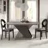 Bagni 6-8 Seater Extending Pedestal Dining Table - Dark Grey Oak