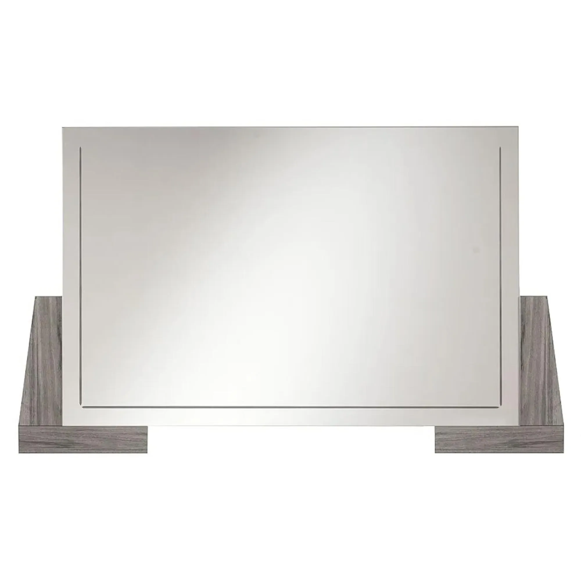 Bagni Rectangular Wall Mirror - Dark Grey Oak