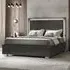 Carvelle Night Italian Quilted Headboard Bed - Grey