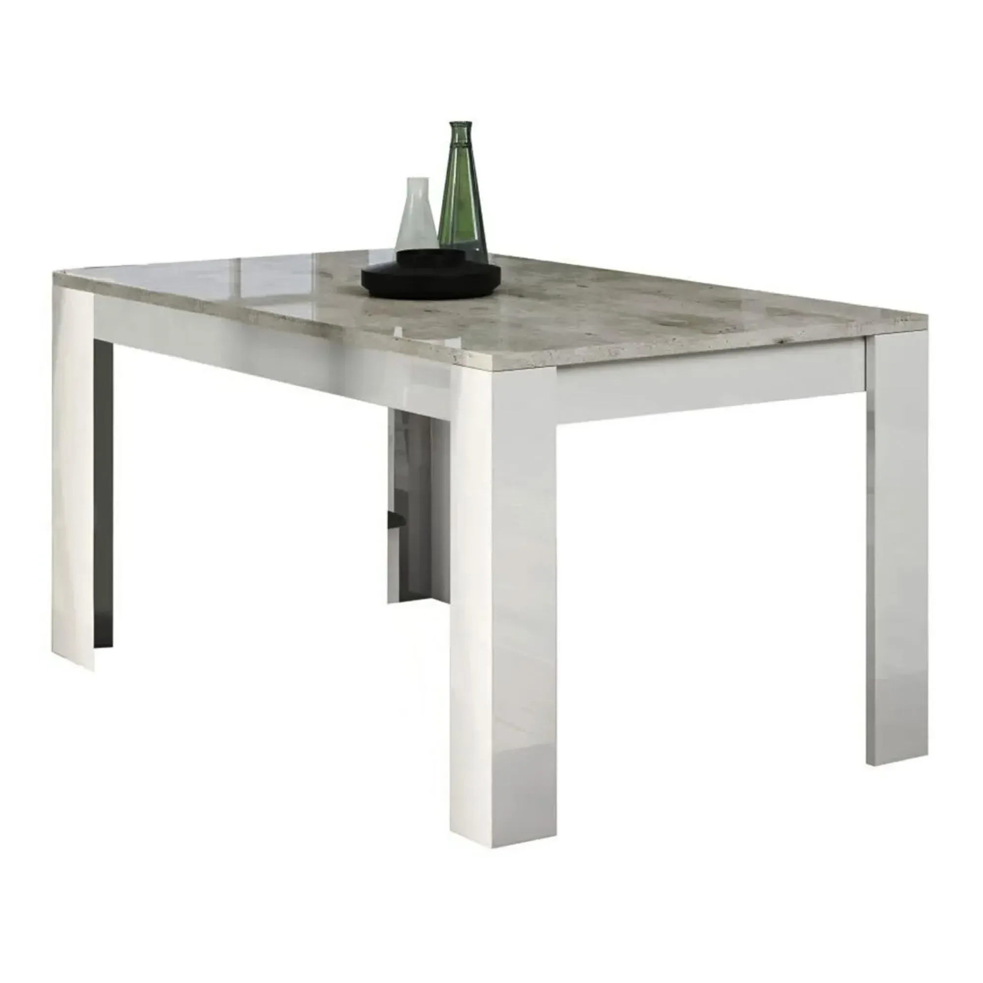 Messina 6 Seater Dining Table - White, Particle Wood