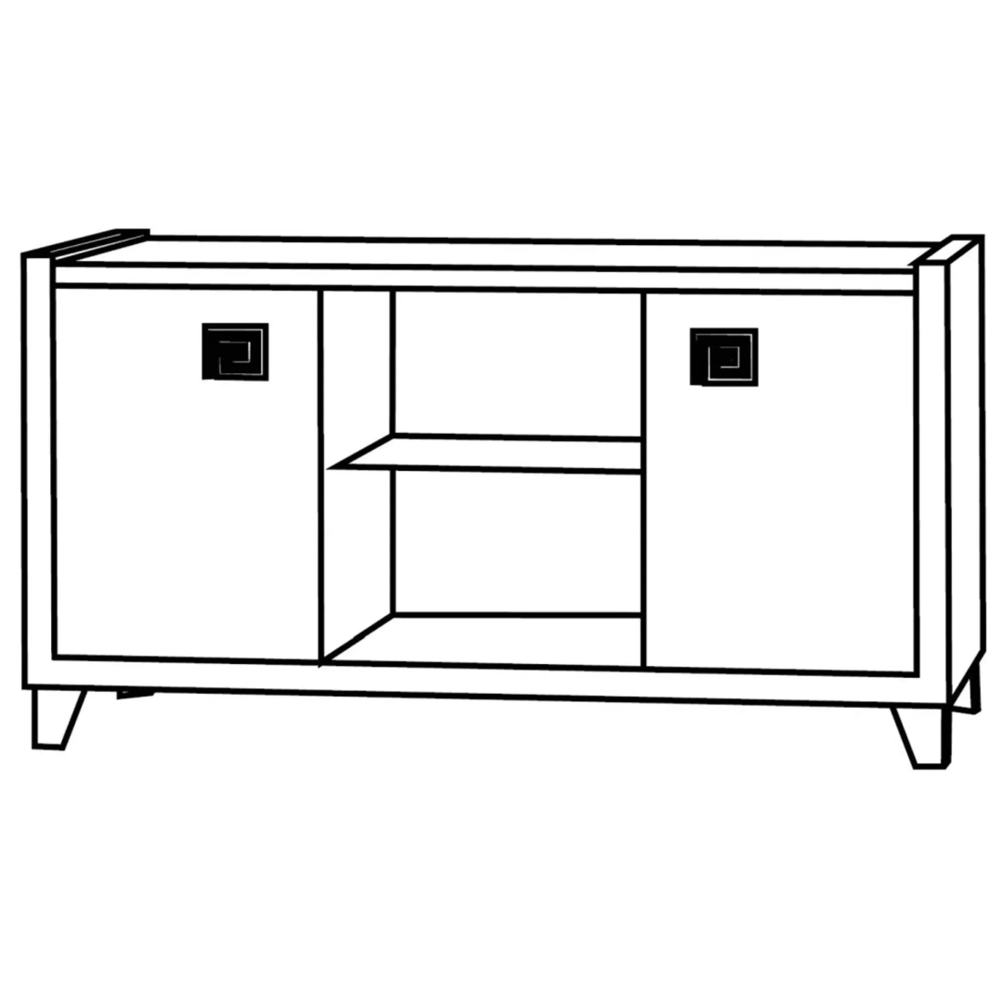 Milo 105cm TV Unit - Grey, Marble Effect