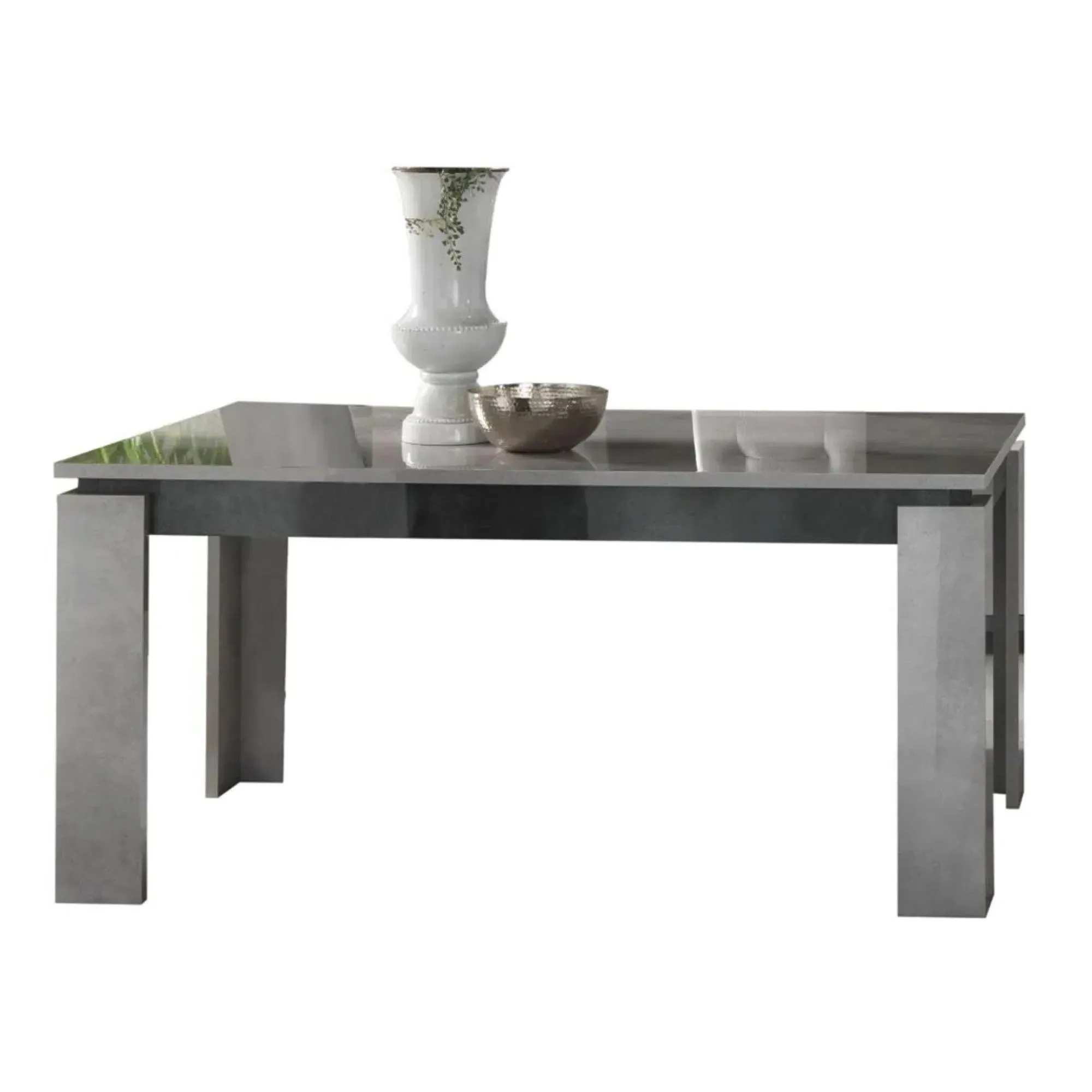 Milo 6-8 Seater Extending Dining Table - Grey, Particle Wood