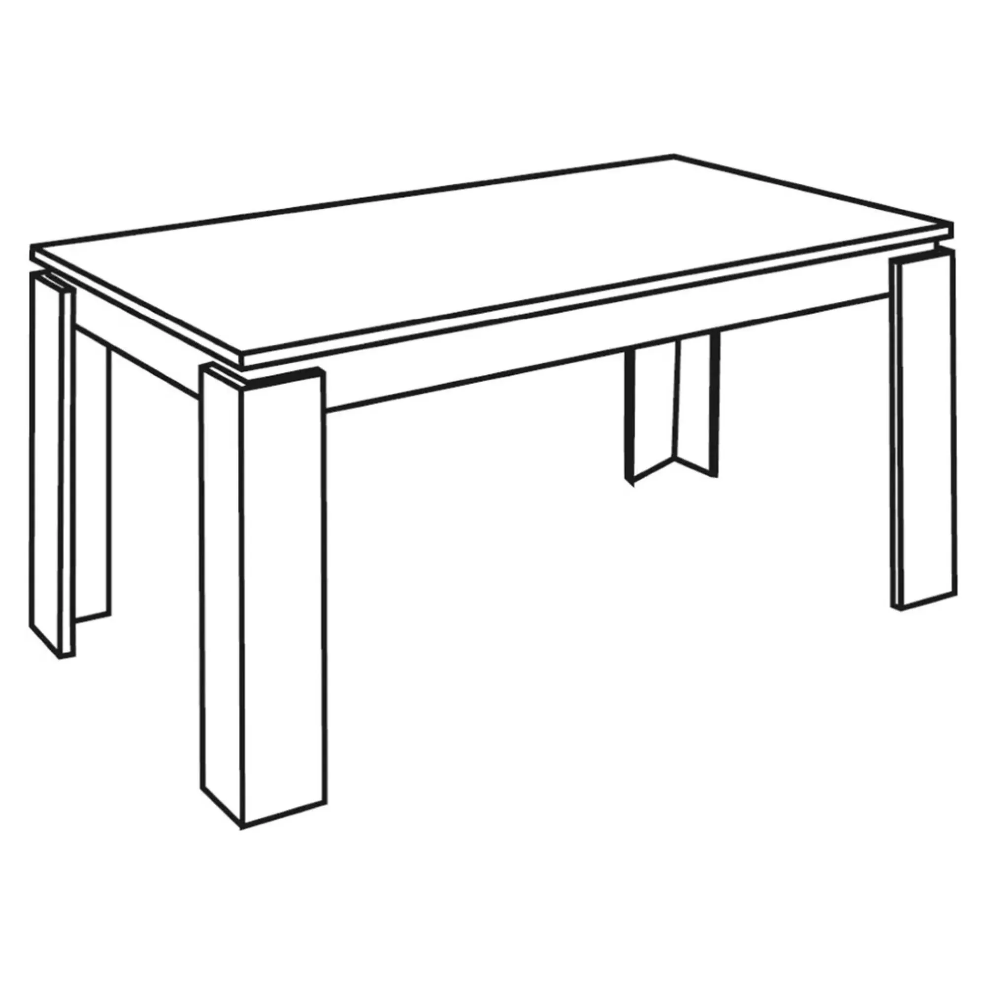 Milo 6-8 Seater Extending Dining Table - Grey, Particle Wood