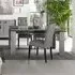 Milo Extending Dining Set with 4 Chairs - Grey Marble