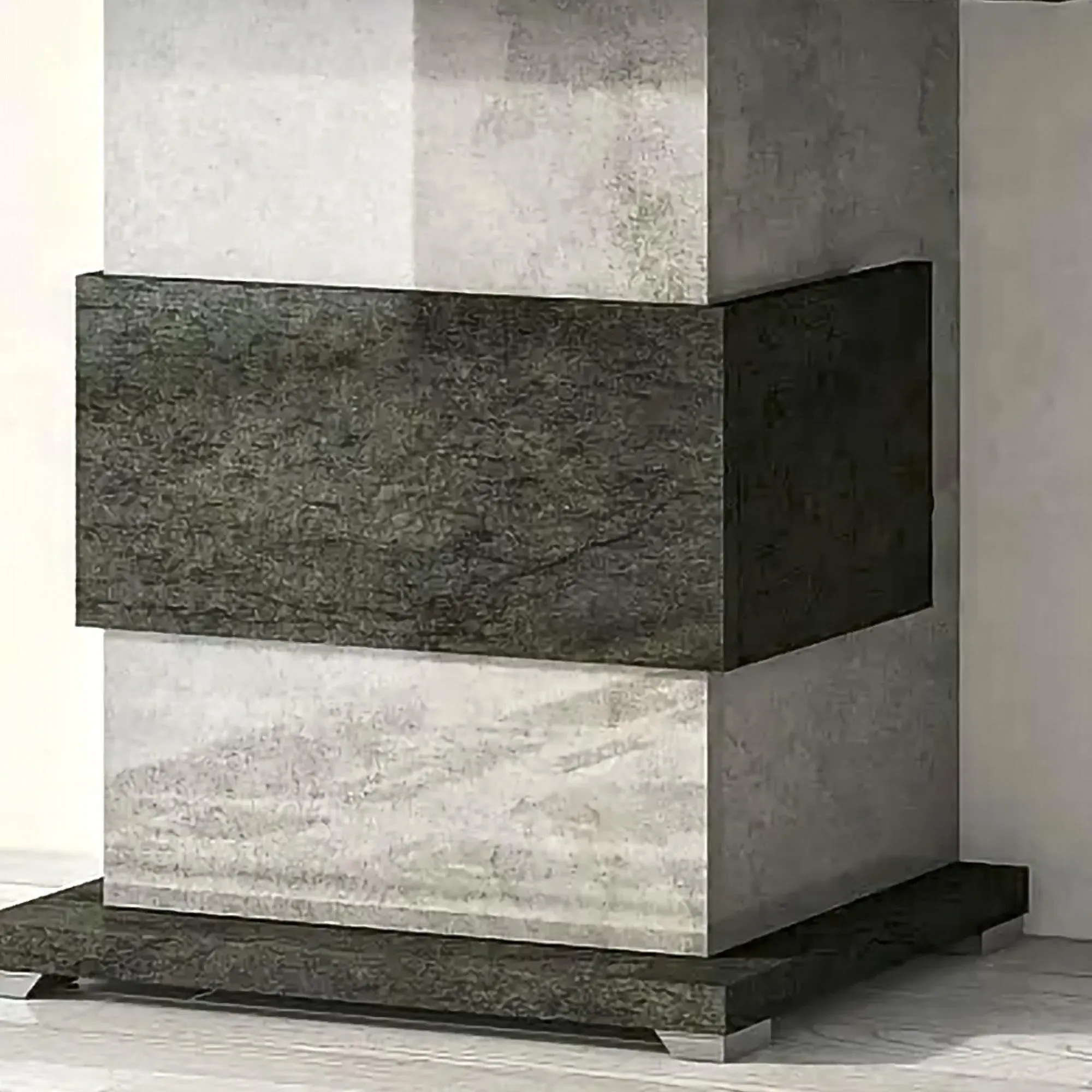 Milo Italian Console Table - Grey, Marble Effect