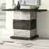 Milo Italian Console Table - Grey, Marble Effect