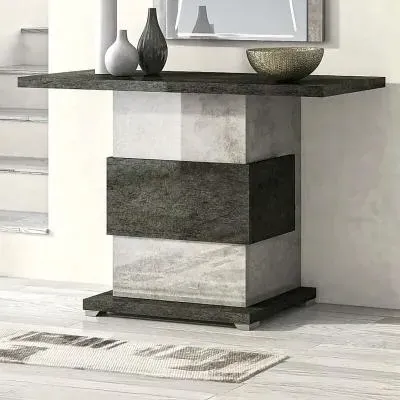 Milo Italian Console Table - Grey, Marble Effect image