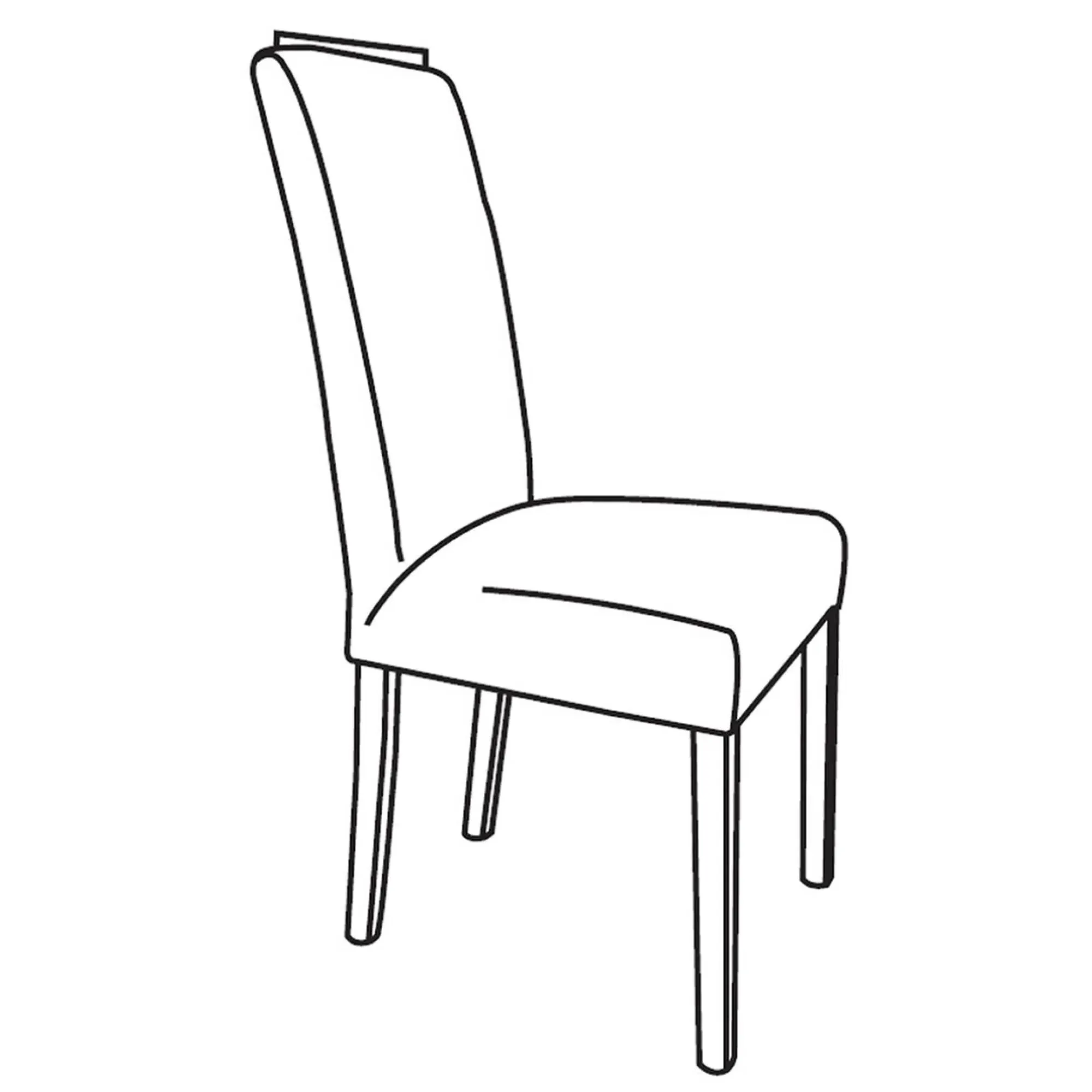 Milo Italian Fabric Dining Chair Set of 2 - Grey