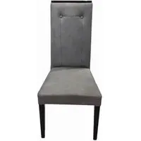 Milo Italian Fabric Dining Chair Set of 2 - Grey