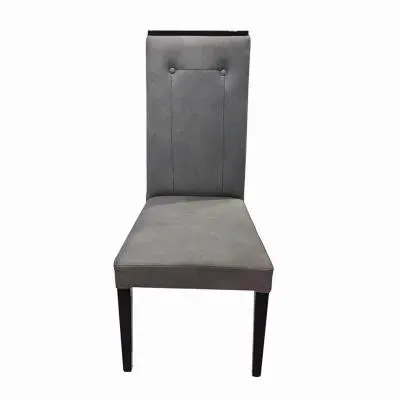 Milo Italian Fabric Dining Chair Set of 2 - Grey