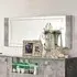 Milo Rectangular Wall Mirror - Light Grey, Marble Effect