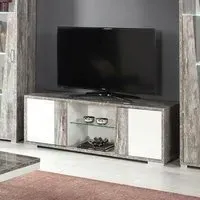 Naro 150cm TV Unit - Dove Grey, Particle Wood