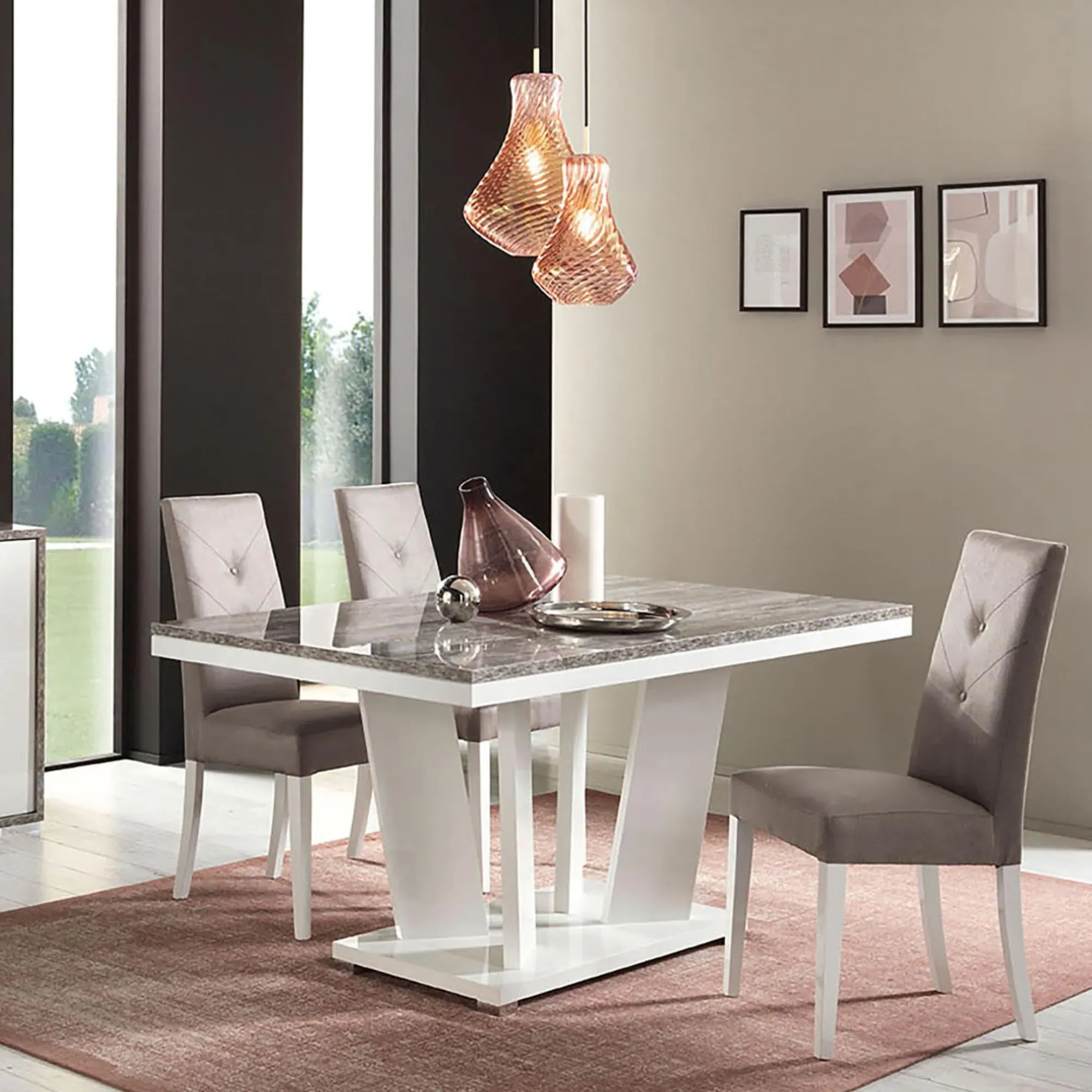 Naro Italian Dining Chair - Fabric