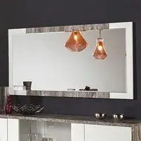 Naro Rectangular Wall Mirror - Dove Grey