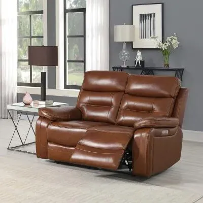 Belgravia 2-Seater Power Recliner Sofa - Brown, Leather image