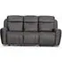 Carlo 3-Seater Power Recliner Sofa - Dark Grey, Leather