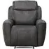Carlo Power Recliner Armchair - Dark Grey, Leather