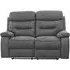 Gabrielle 2-Seater Recliner Sofa - Charcoal, Leather
