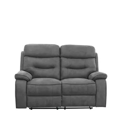 Gabrielle 2-Seater Recliner Sofa - Charcoal, Leather image