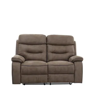 Gabrielle 2-Seater Recliner Sofa - Tawny Brown, Leather