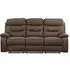 Gabrielle 3-Seater Recliner Sofa - Tawny Brown, Leather