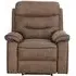 Gabrielle Manual Recliner Armchair - Tawny Brown, Leather
