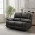 Isobella 2-Seater Manual Recliner Sofa - Charcoal, Fabric