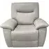 Lucia Recliner Armchair - Pearl Grey, Leather