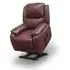 Palermo Power Recliner Armchair with Lift - Burgundy, Leather