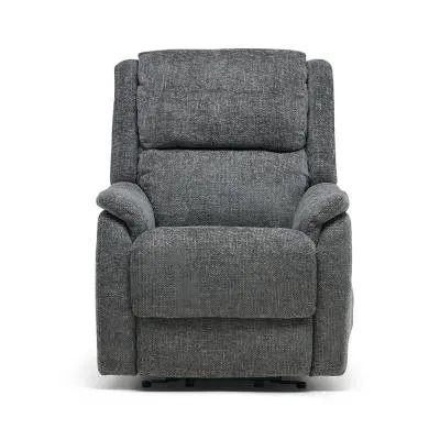 Palermo Power Recliner Armchair with Lift - Graphite, Fabric image