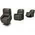 Palermo Power Recliner Armchair with Lift - Grey, Leather